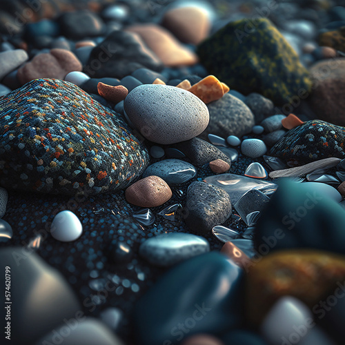 stones on the beach
