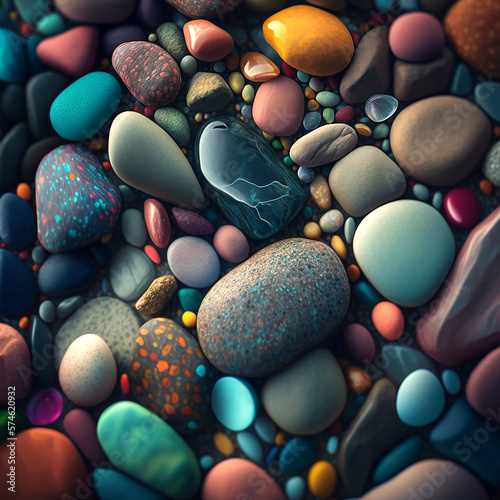 background of stones. Ai generated