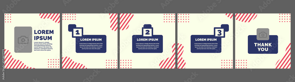 Obraz premium creative carousel layout template for social media post