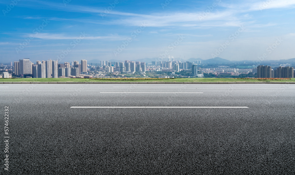 Fototapeta premium Aerial photography of Zaozhuang city scenery in China