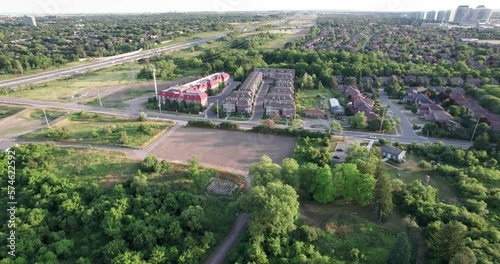 Flying Towards Suburbs of Mississauga photo