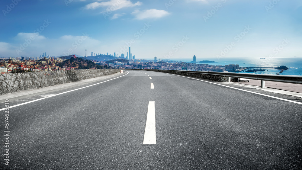 Naklejka premium Aerial photography of the old town of Qingdao, China