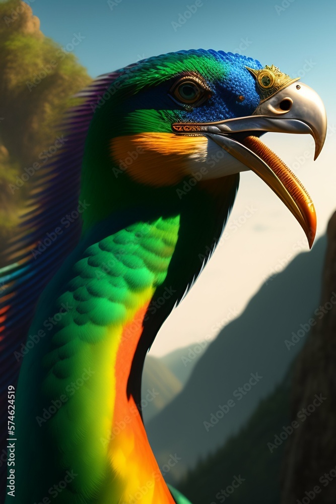 Fototapeta premium close up of a bird