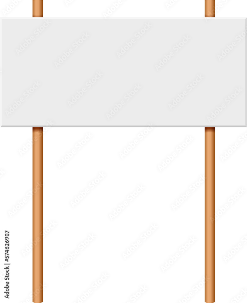 Fototapeta premium Picket sign demonstration banners public transparency protest placard.