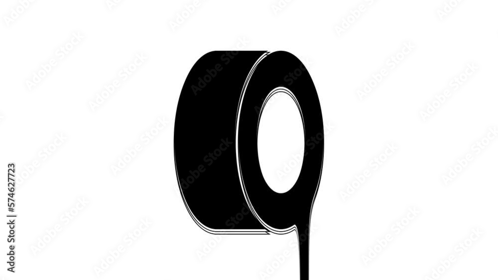 Black Car tire icon isolated on white background. 4K Video motion graphic animation Black Car tire icon isolated on white background. 4K Video motion graphic animation