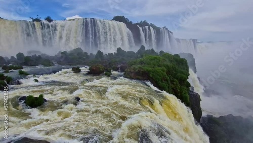 Devil's Throat at Iguazu Falls, one of the world's great natural wonders, on the border of Argentina and Brazil, Latin America photo