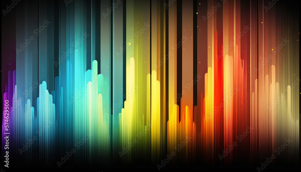 Abstract background with lines for data visualization. Generative AI