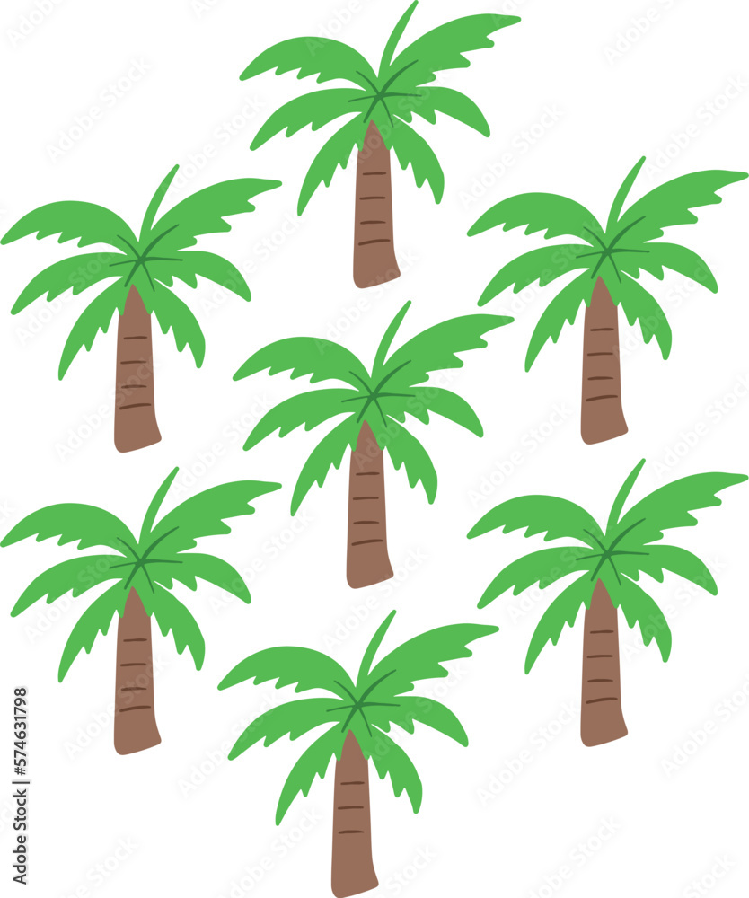 palm trees patterns