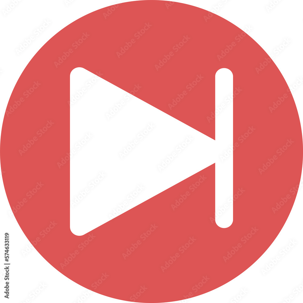 Graphic icon indicating fast-forward video or next episode record Graphic icon indicating fast-forward video or next episode record