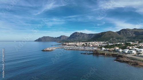 Aerial view, Spain, Balearic Islands, Mallorca, Arta Region, Colonia de Sant Pere near Betlem, Cap Ferrutx(Mehrere Werte) photo