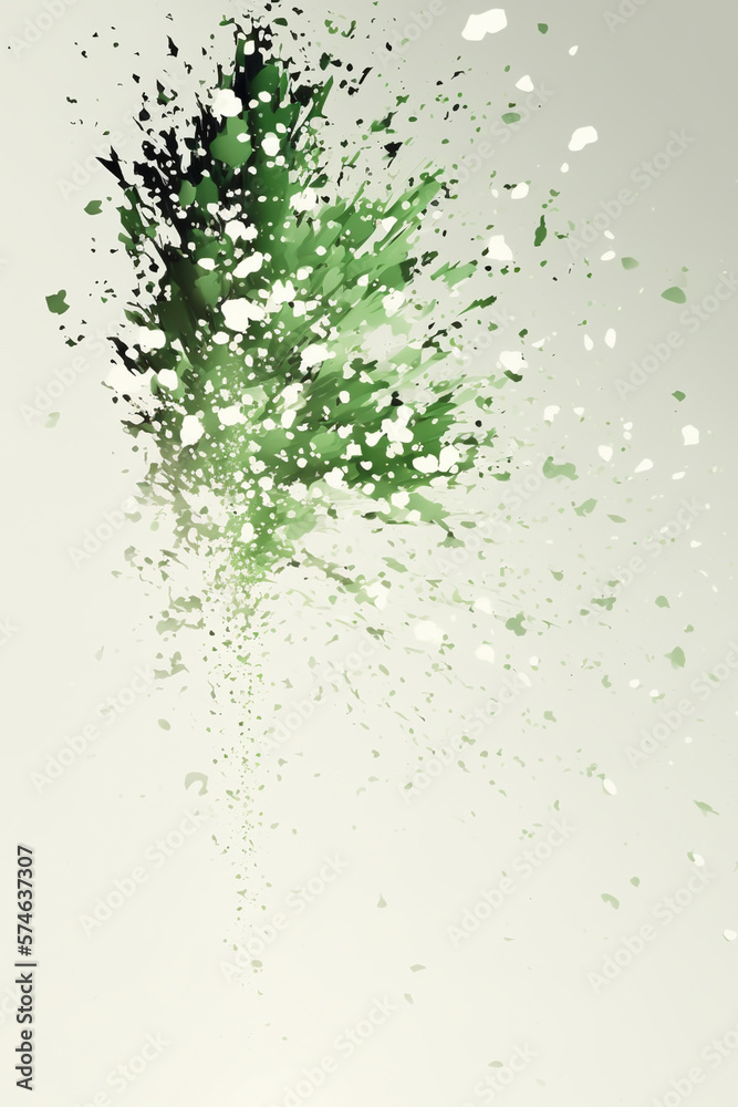 Abstract concept of a bunch of new spring leaves bursting with life - close up, background, copy space, Generative AI Abstract concept of a bunch of new spring leaves bursting with life - close up, background, copy space, Generative AI