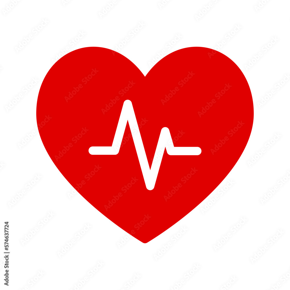 Heart beat icon set. Heartbeat, Heart and cardiorgam. heart beat pulse flat icon for medical apps and websites. vector illustration on white background Heart beat icon set. Heartbeat, Heart and cardiorgam. heart beat pulse flat icon for medical apps and websites. vector illustration on white background