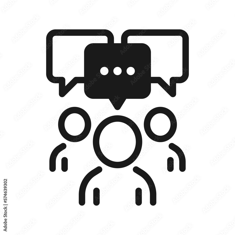 Communication icon, Discussion, speech bubble icon vector illustration Communication icon, Discussion, speech bubble icon vector illustration