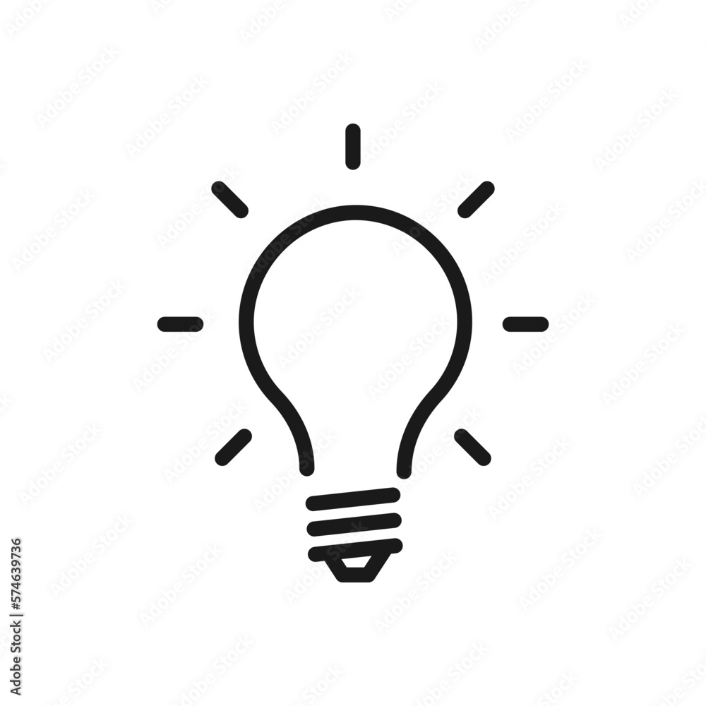 Lamp line icon set. Idea lamp icon collection. Flat style for apps and websites. color editable Lamp line icon set. Idea lamp icon collection. Flat style for apps and websites. color editable