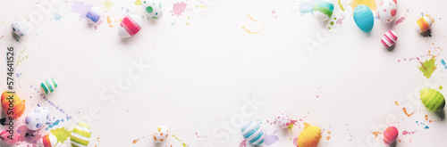 Watercolor easter eggs