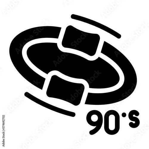 hula hoop glyph icon
