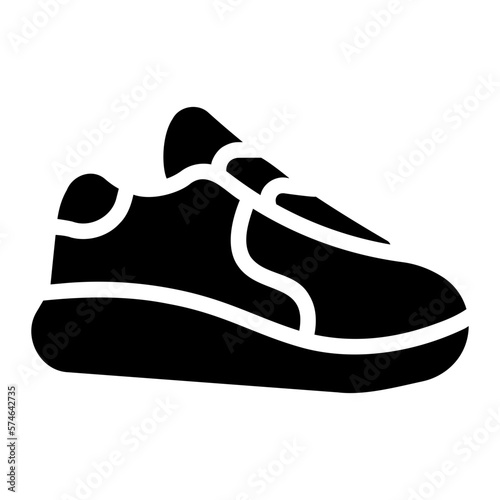 sneakers glyph icon