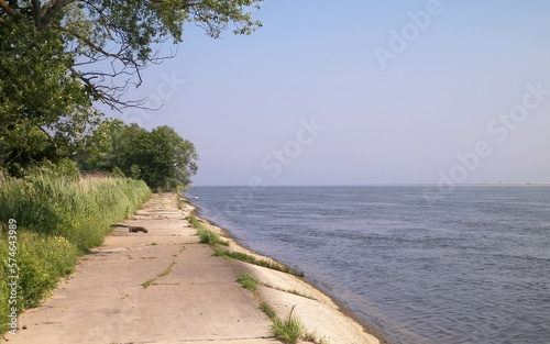 The estuary of the Vistula was seen from Sobieszewska island. © Jan