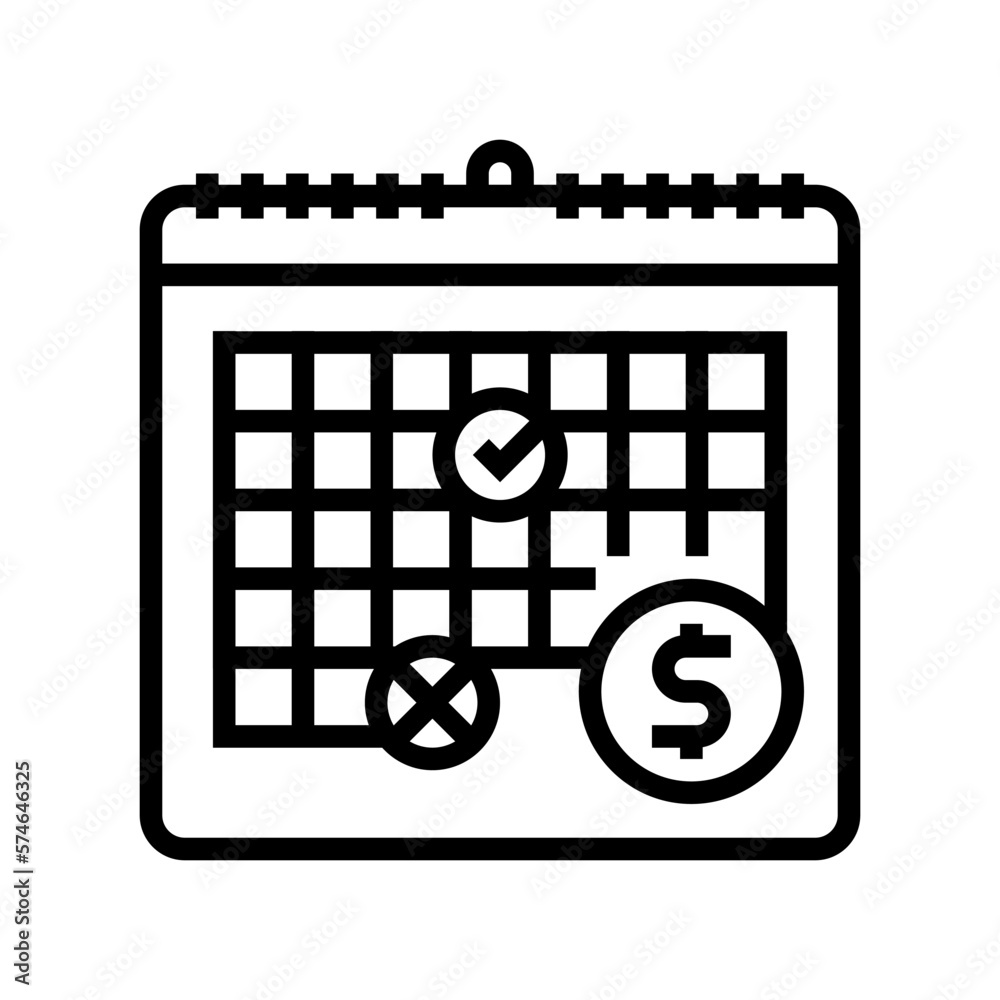 early repayment line icon vector illustration early repayment line icon vector illustration