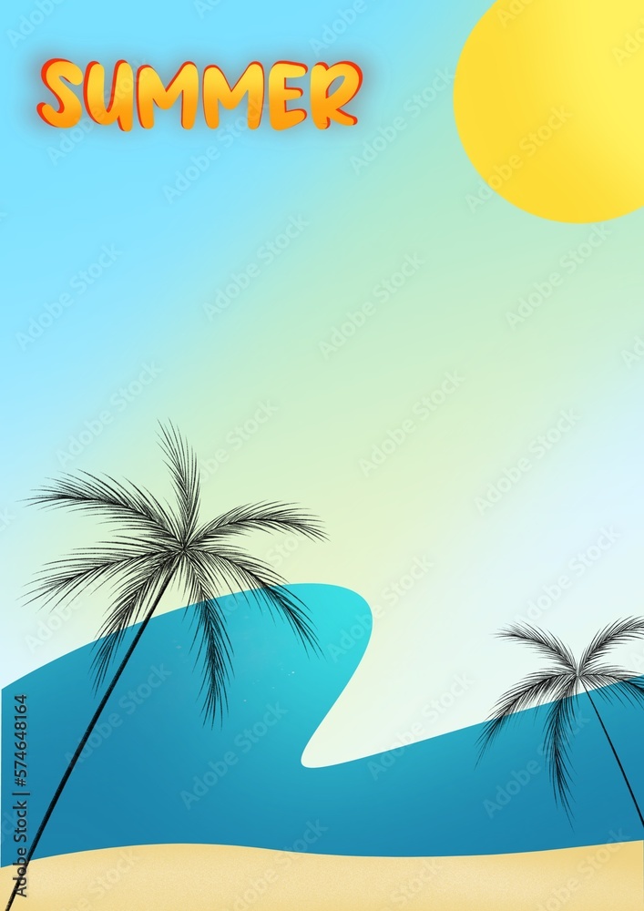 summer beach background