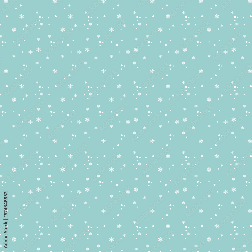 seamless pattern with snow clouds