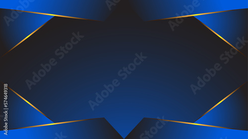 Elegant and Radiant Blue and Gold Design