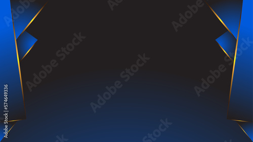 Elegant and Radiant Blue and Gold Design