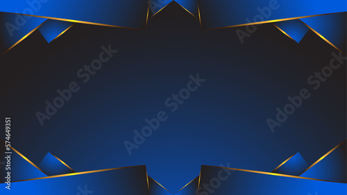 Elegant and Radiant Blue and Gold Design