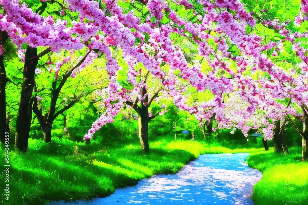 Obraz premium Spring background