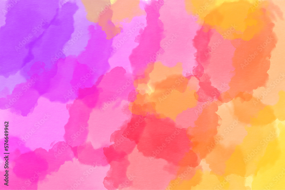 Abstract colorful watercolor brush background