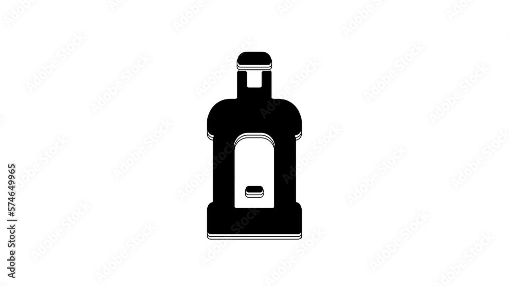 Black Orujo icon isolated on white background. 4K Video motion graphic animation Black Orujo icon isolated on white background. 4K Video motion graphic animation