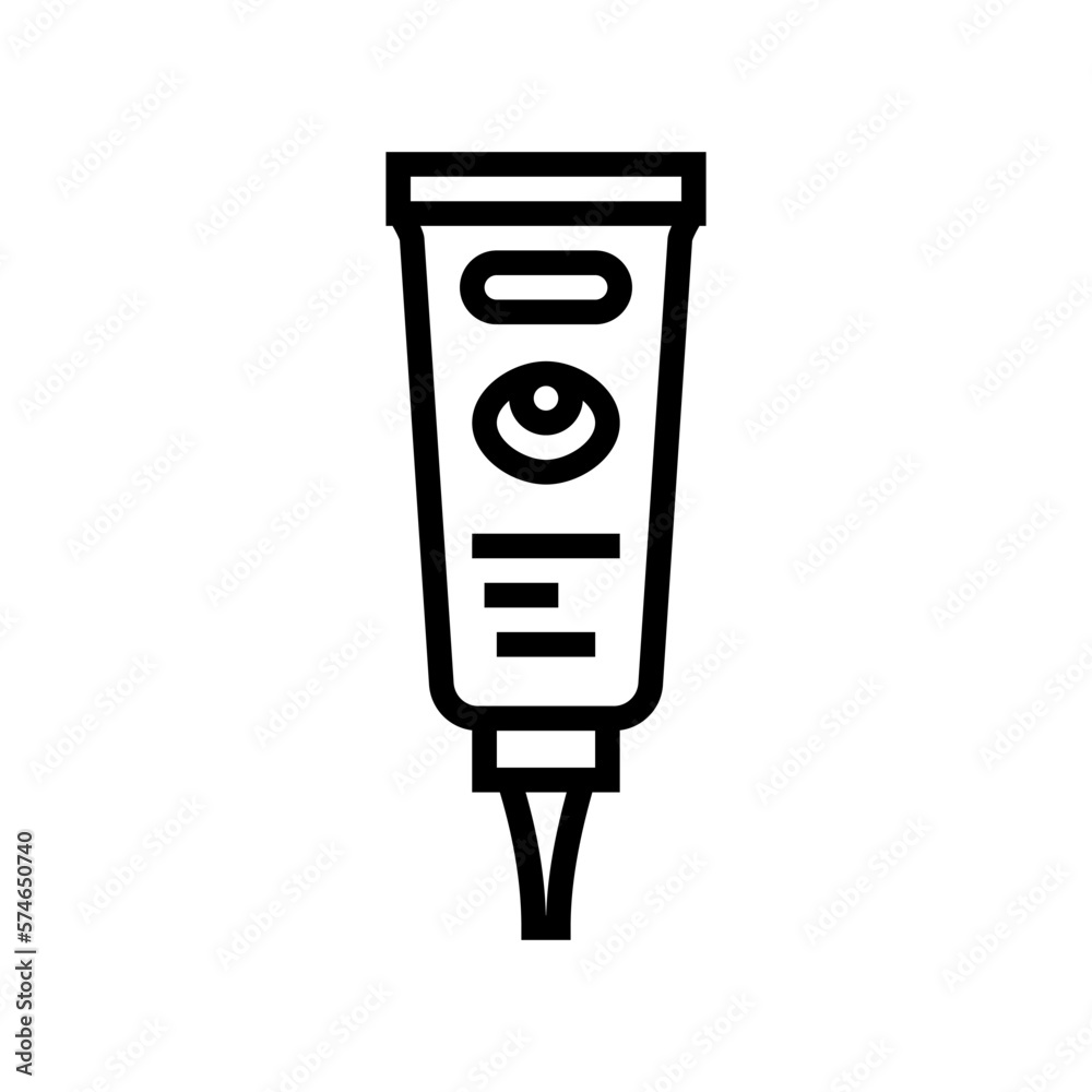eye cream product line icon vector illustration eye cream product line icon vector illustration
