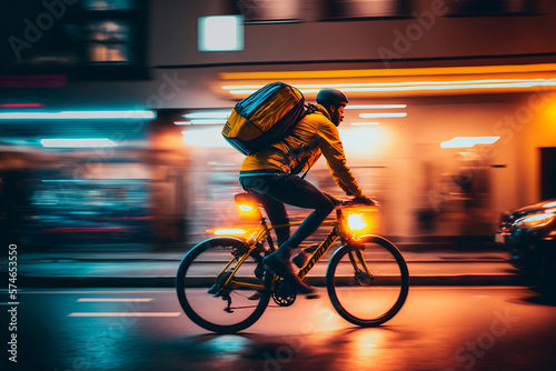 The Future of Eco-Friendly and Efficient Deliveries: Generative AI-Enabled Cyclists