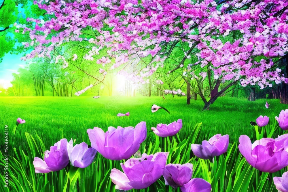 Fototapeta premium Spring background