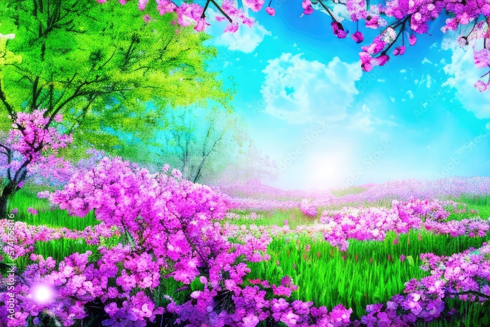 Naklejka premium Spring background