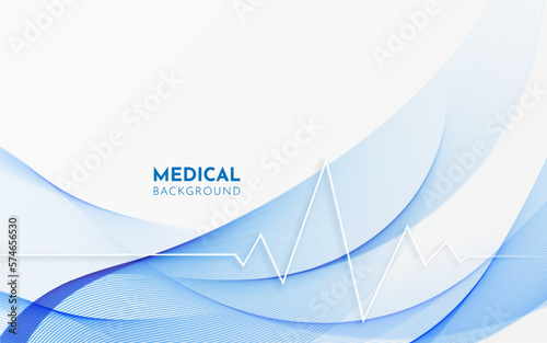 Smooth medical healty background vector. Modern medical healty background vector.