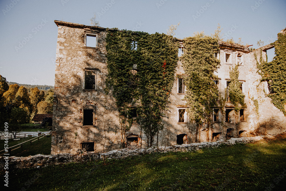 Fototapeta premium Slowenien - Grad Haasberg - Lostplace