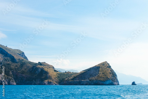 Beautiful Cliff Landscape View In Capri  Italy