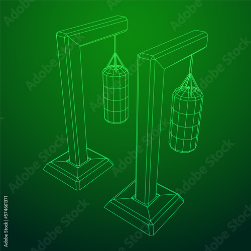 Punching bag for training boxing power punch