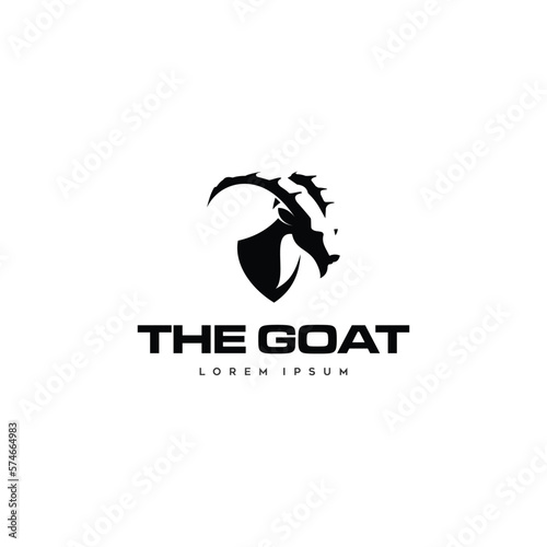 goat head logo design icon