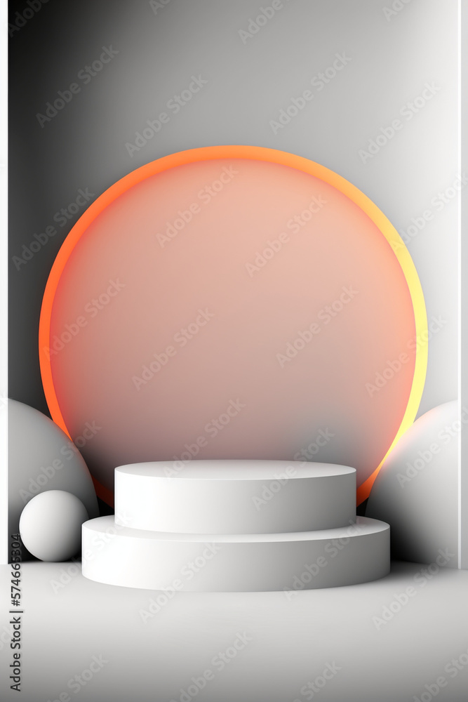 A colorful and dynamic podium illustration to showcase your company's strengths A colorful and dynamic podium illustration to showcase your company's strengths