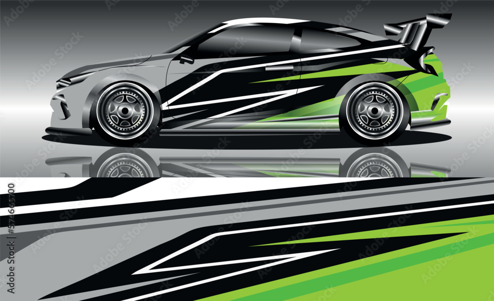 Car wrap design. Livery design for racing car. Car wrap design. Livery design for racing car.
