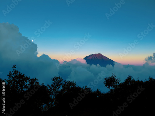 cotton clouds in Sindoro Mountain photo