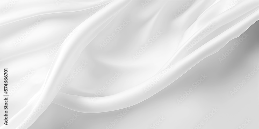 White fabric background,abstract smooth fabric minima white background,flowing satin waves