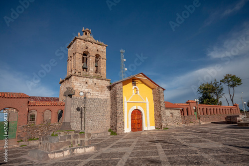 Church of Santo Domingo, district of Chucuito in Puno, Peru photo