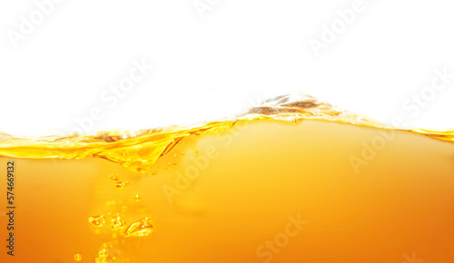 The surface of the orange water ripples looks like beer.