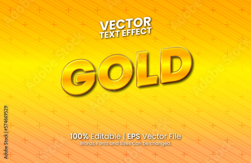 Editable Gold Text Effect Template