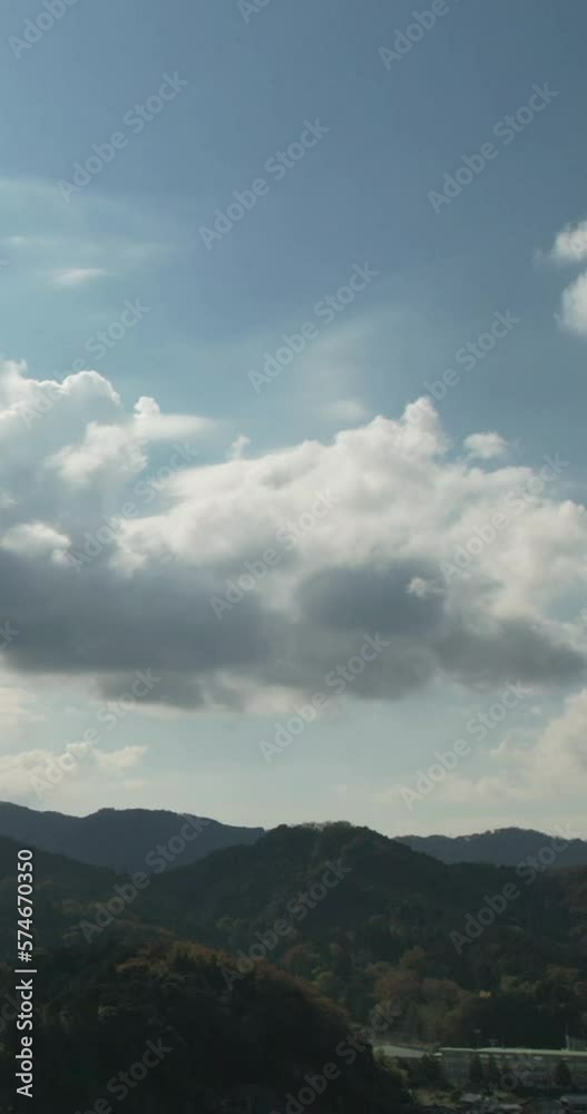 雲景 晴れ時々曇りの空 タイムラプス 雲景 晴れ時々曇りの空 タイムラプス