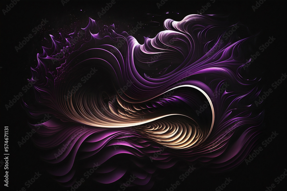 Abstract purple background. AI Generative