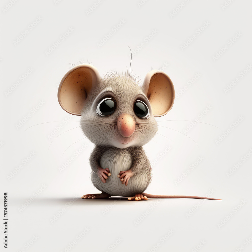 Lustige Maus im Pixar Style. Generated AI image Stock-Illustration | Adobe  Stock